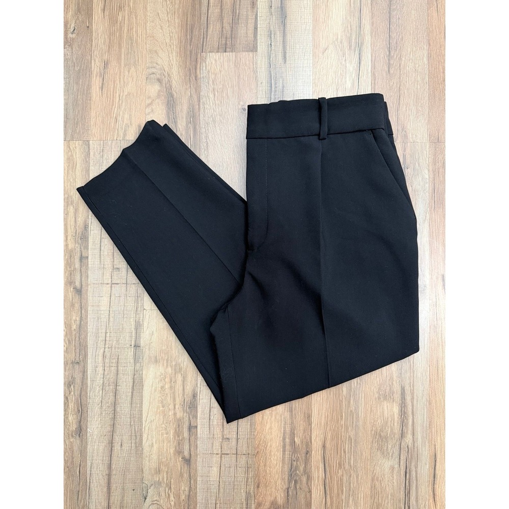 ZARA‎ Black Tailored Dress Pants Stretch Straight Leg XL - Picture 2 of 11